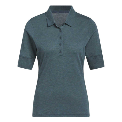 Turquoise - Front - Adidas Womens-Ladies Melange Polo Shirt