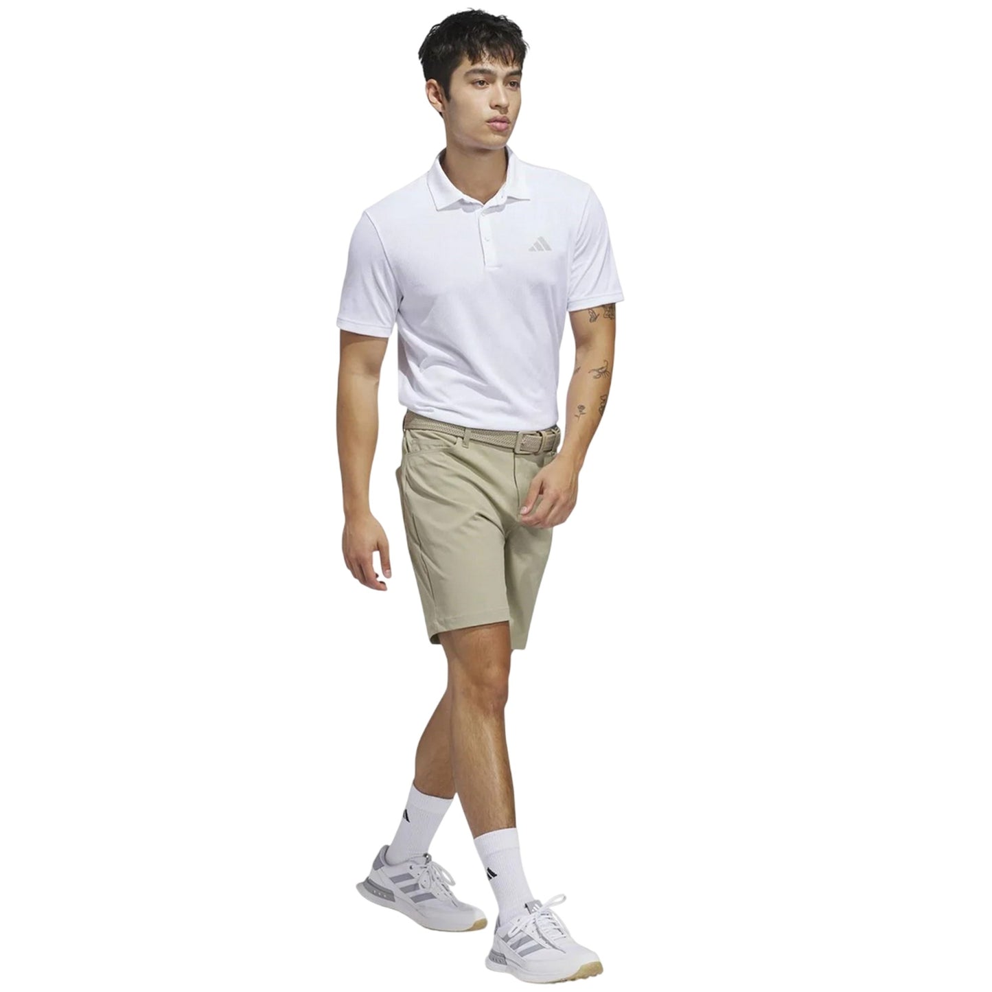 White - Pack Shot - Adidas Mens Ultimate365 Climacool Polo Shirt