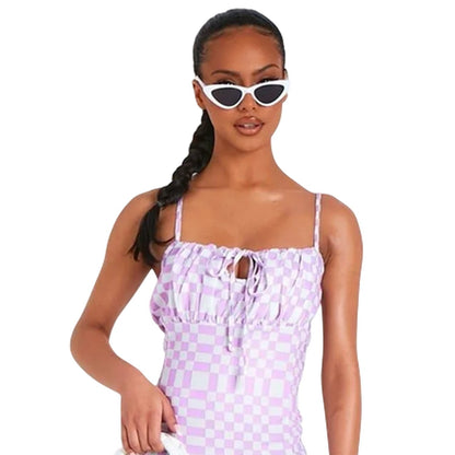 Lilac - Back - Missy Empire Womens-Ladies Silky Maxi Dress