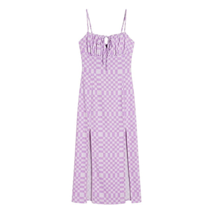 Lilac - Front - Missy Empire Womens-Ladies Silky Maxi Dress