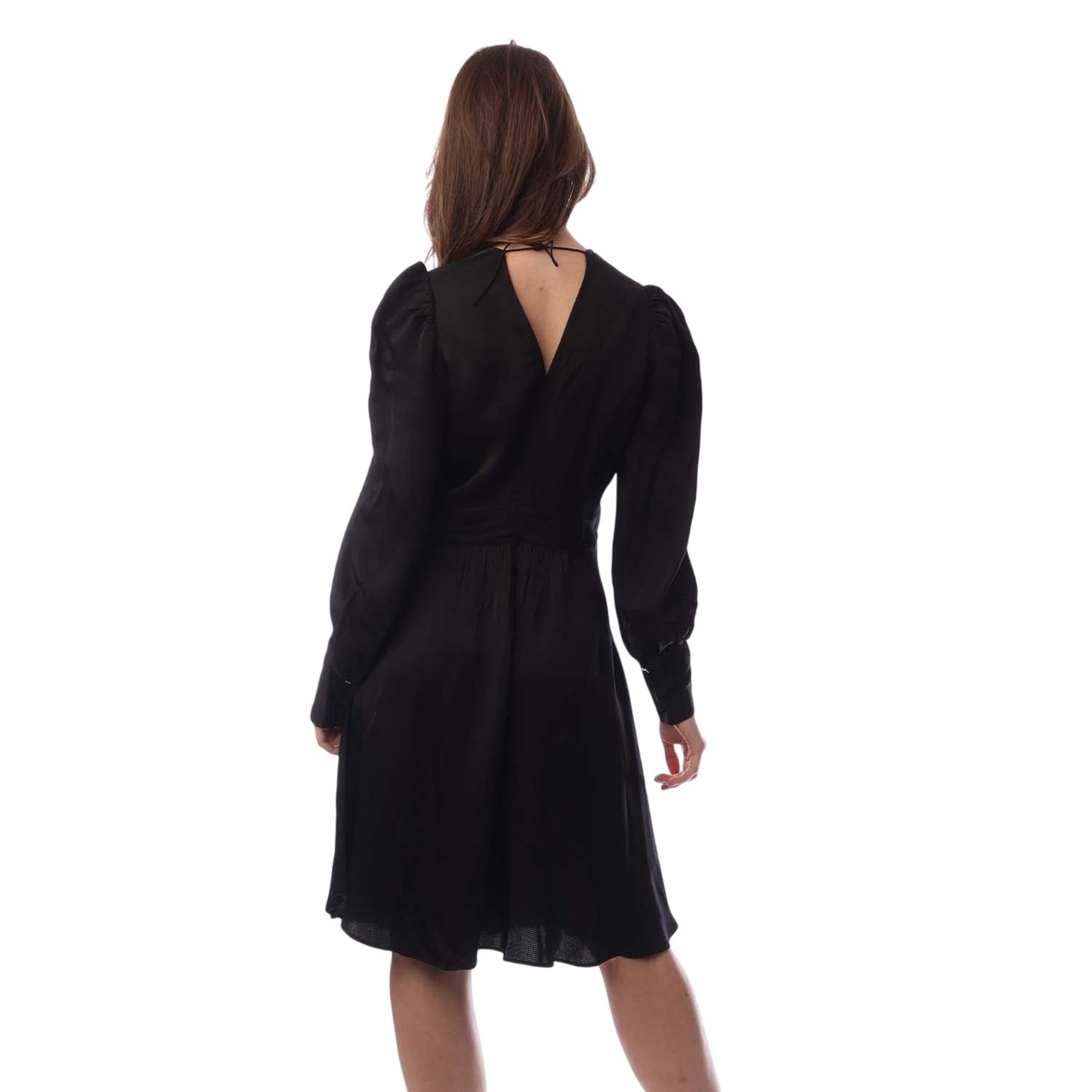 Black - Back - Boss Womens-Ladies Donny Midi Dress