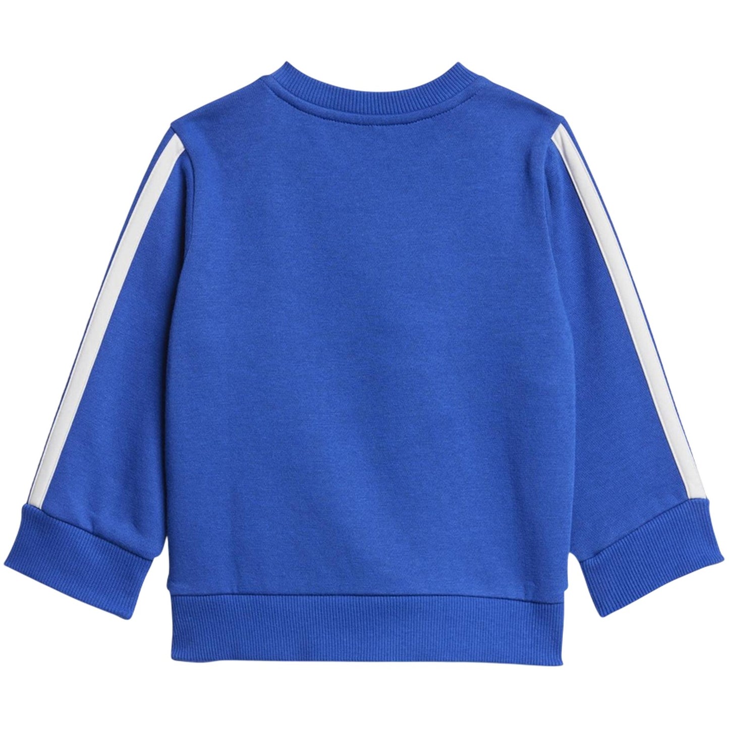 Blue - Side - Adidas Toddler Fleece 3 Stripes Tracksuit
