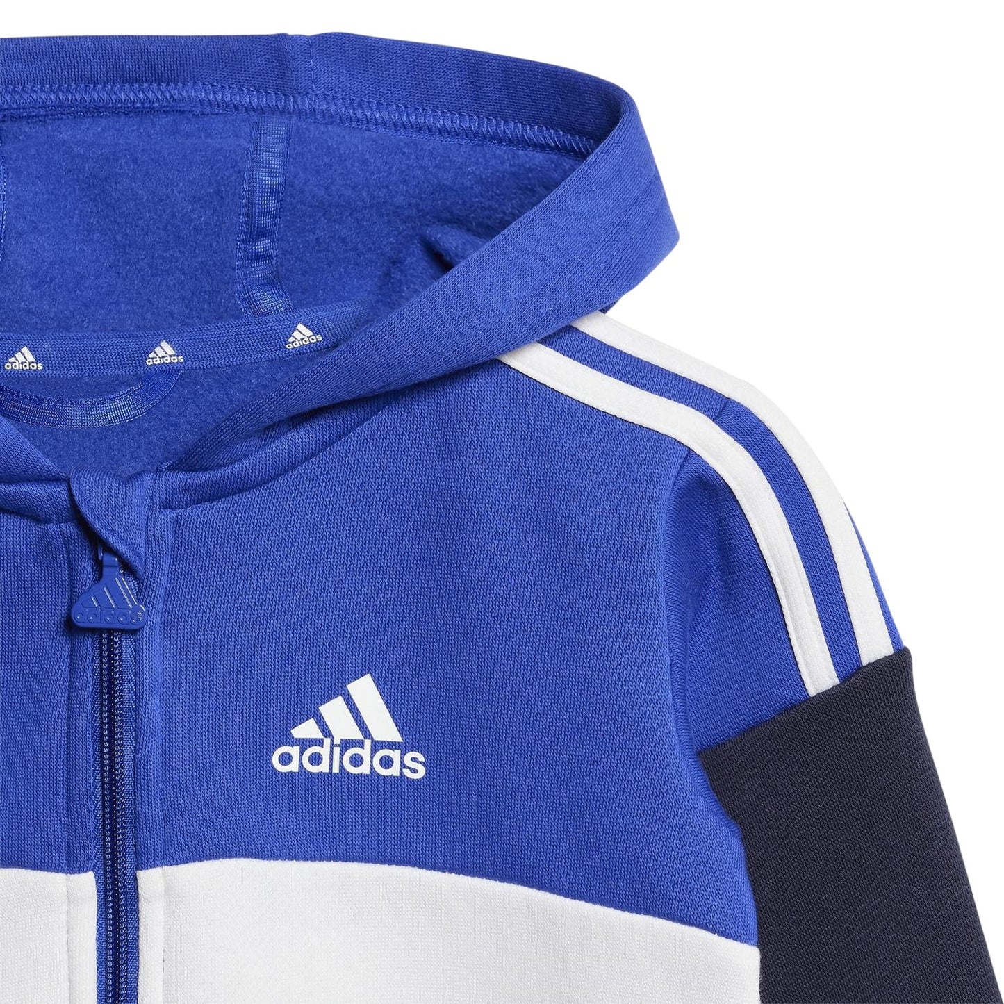 Blue-Grey - Lifestyle - Adidas Toddler Fleece 3 Stripes Tracksuit