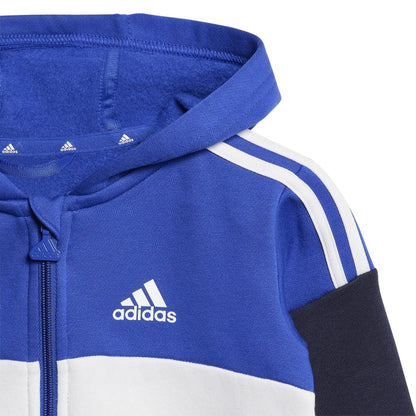 Blue-Grey - Lifestyle - Adidas Toddler Fleece 3 Stripes Tracksuit