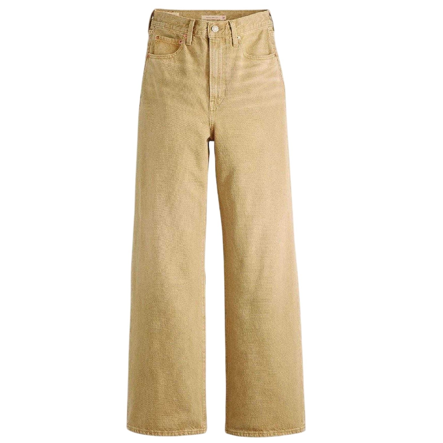 Travertine - Front - Levis Womens-Ladies Ribcage Denim Wide Leg Jeans
