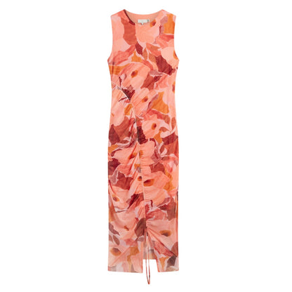 Coral - Front - Ted Baker Womens-Ladies Floral Fitted Bodycon Dress