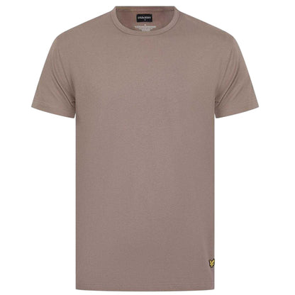 Driftwood - Back - Lyle & Scott Mens Jersey Short Pyjama Set