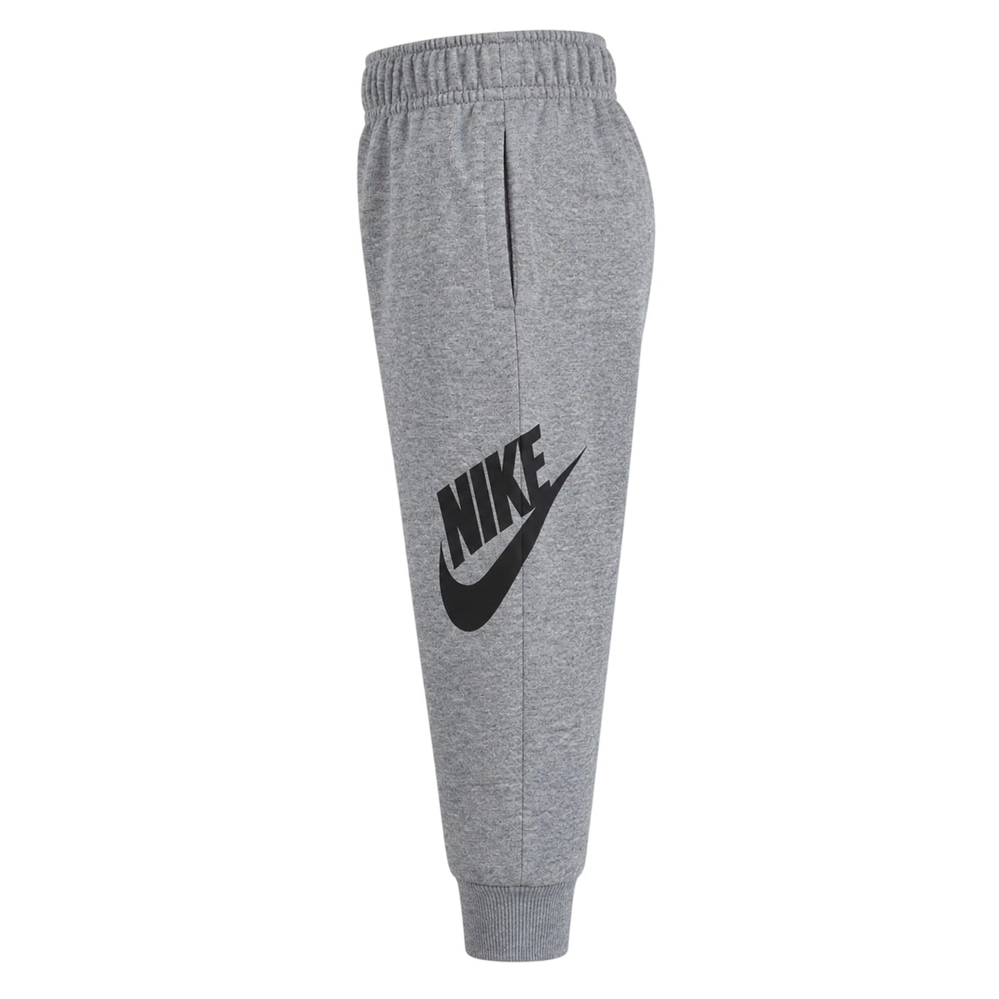 Dark Grey Heather - Side - Nike Childrens-Kids Club Fleece Jogging Bottoms