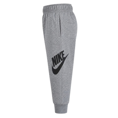 Dark Grey Heather - Side - Nike Childrens-Kids Club Fleece Jogging Bottoms