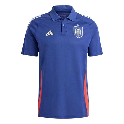 Blue-Red - Front - Adidas Mens Euro 2024 Spain Polo Shirt