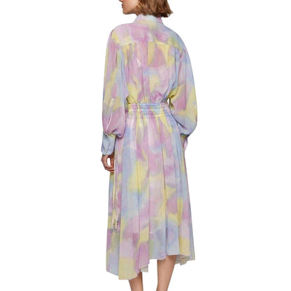 Multicoloured - Back - Boss Womens-Ladies Midi Shirt Dress
