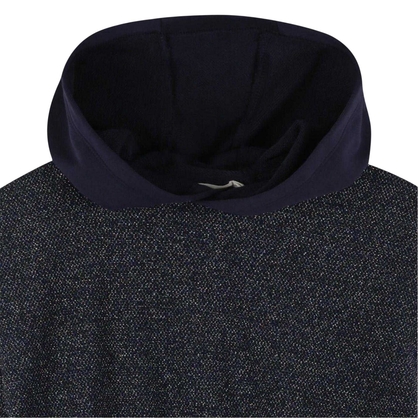 Navy - Side - Billieblush Girls Glitter Hoodie