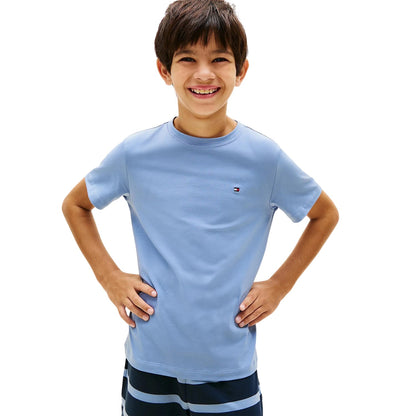 Blue - Lifestyle - Tommy Hilfiger Childrens-Kids Essential Striped Short Pyjama Set