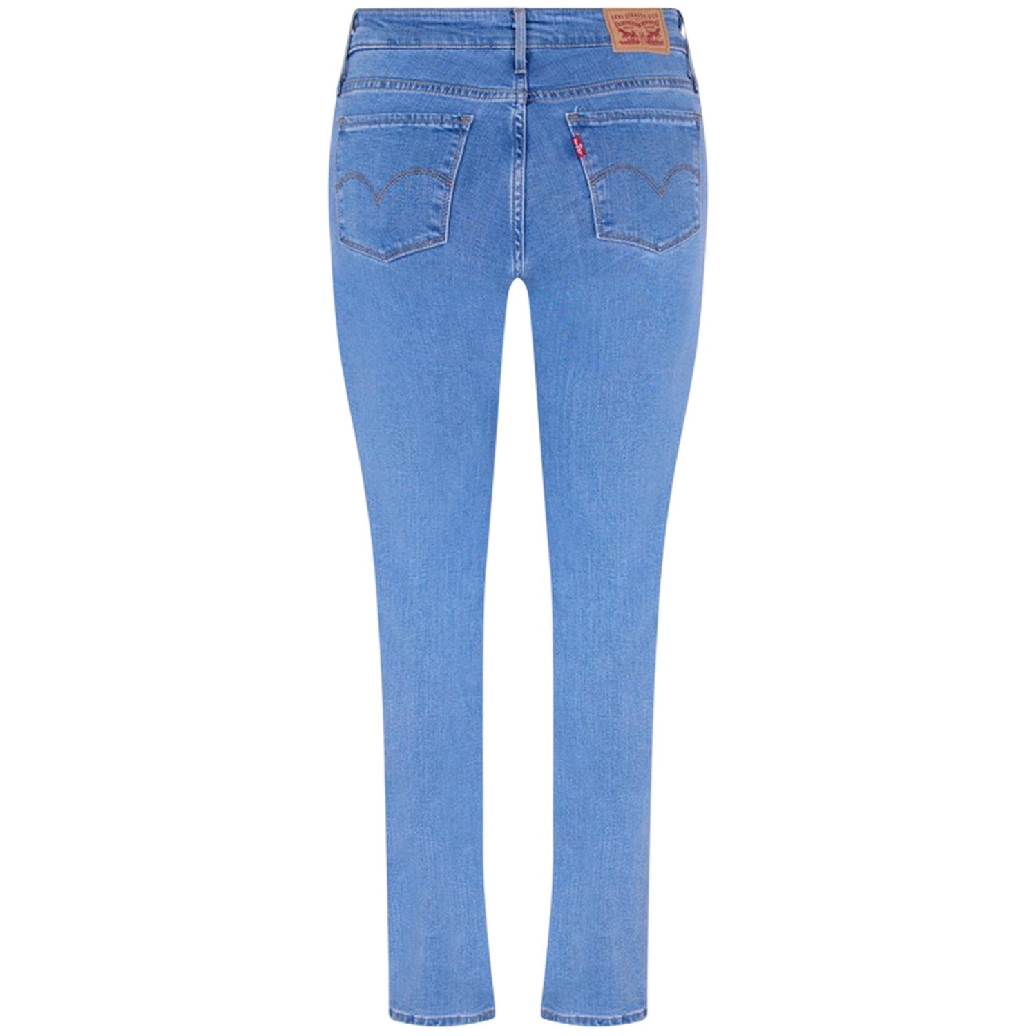 Blue - Back - Levis Womens-Ladies 712 Denim Slim Jeans