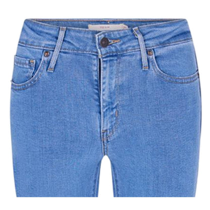 Blue - Side - Levis Womens-Ladies 712 Denim Slim Jeans