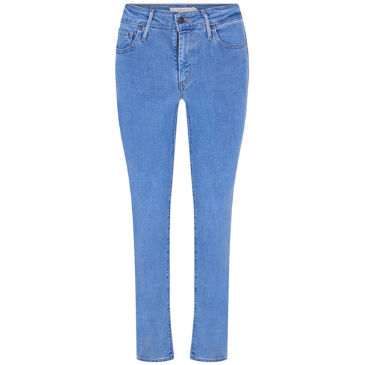 Blue - Front - Levis Womens-Ladies 712 Denim Slim Jeans