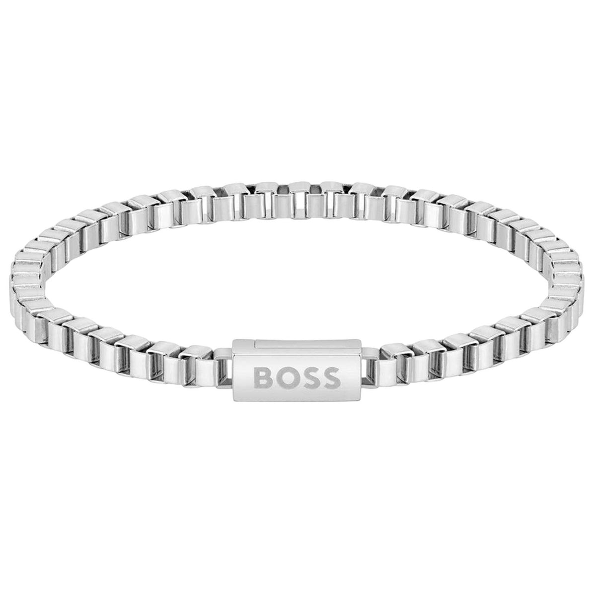 Silver - Front - Boss Mens Bracelet