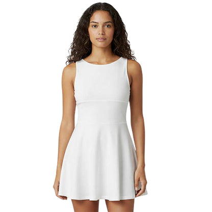 Vintage White - Side - Jack Wills Womens-Ladies Drop Hem Fitted And Flared Skater Dress