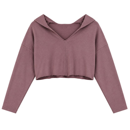 Mocha - Front - Missy Empire Womens-Ladies Seam Detail Crop Hoodie
