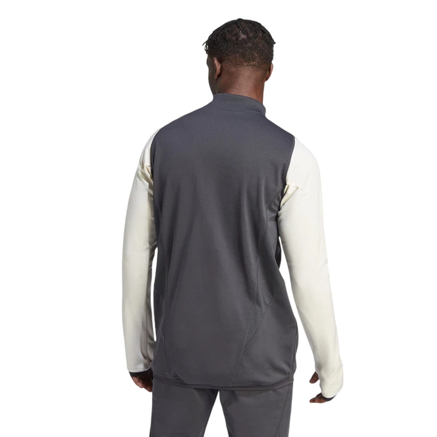 Carbon-Creamy White - Back - Adidas Mens Tiro 23 Pro Juventus FC Training Top