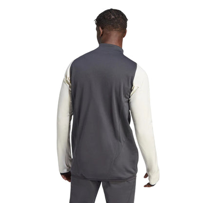 Carbon-Creamy White - Back - Adidas Mens Tiro 23 Pro Juventus FC Training Top