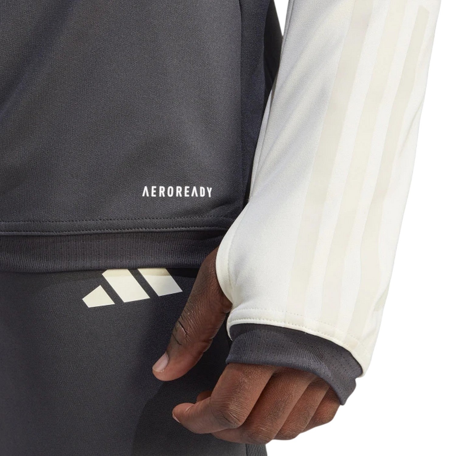 Carbon-Creamy White - Lifestyle - Adidas Mens Tiro 23 Pro Juventus FC Training Top