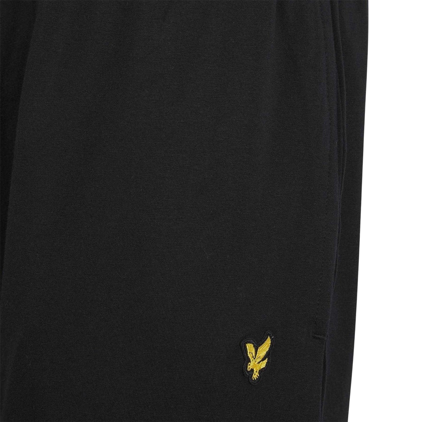 Jet Black - Pack Shot - Lyle & Scott Mens Logo Short-Sleeved Pyjama Set