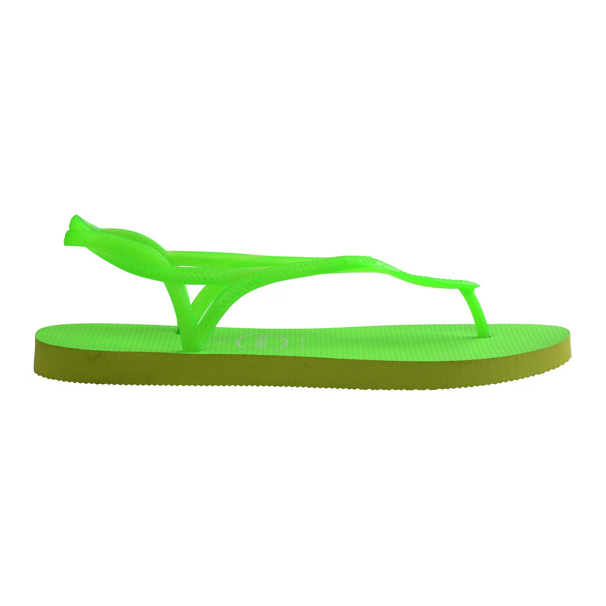 Lemon Green - Front - Havaianas Womens-Ladies Luna Logo Flip Flops