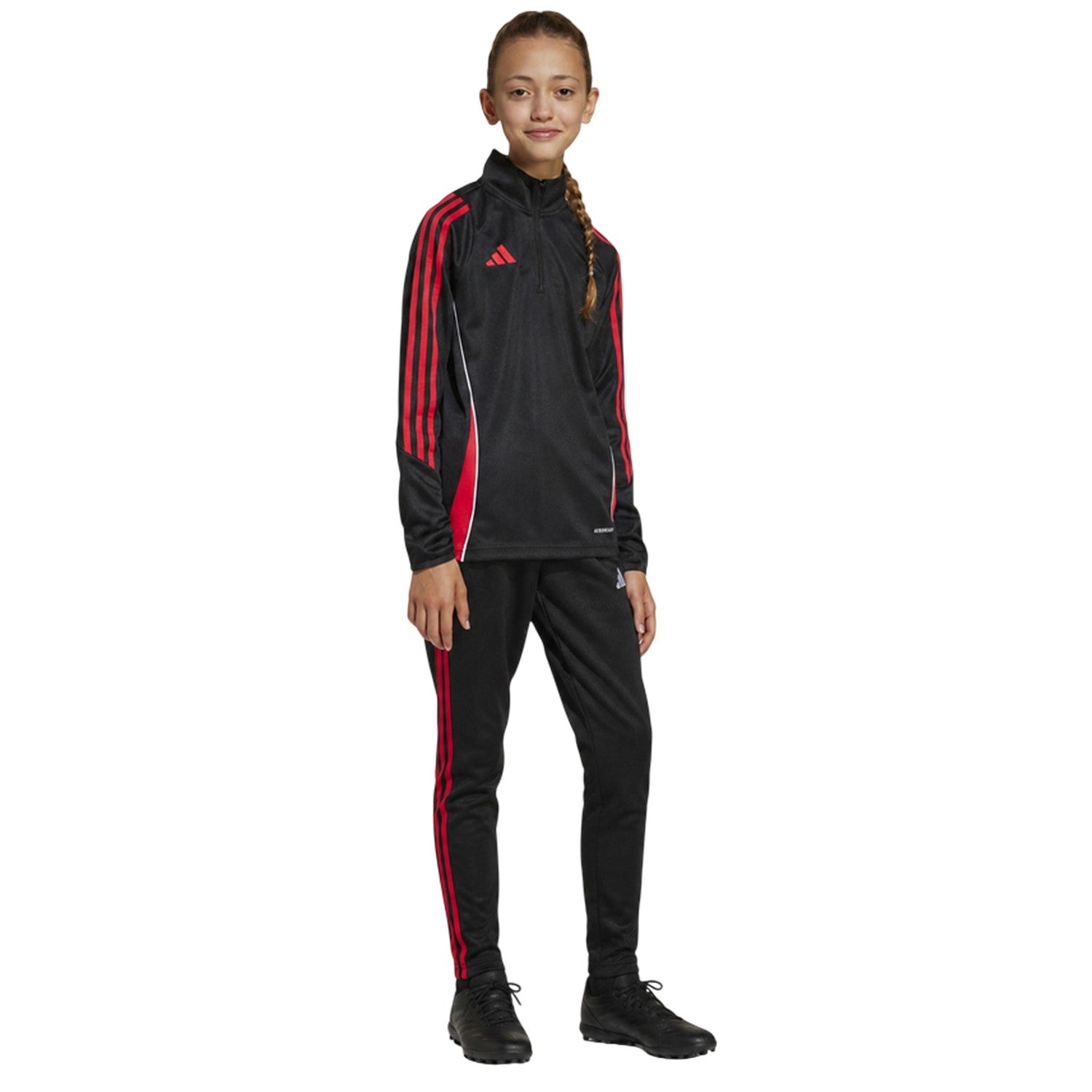 Black - Pack Shot - Adidas Childrens-Kids Tiro 24 Training Top