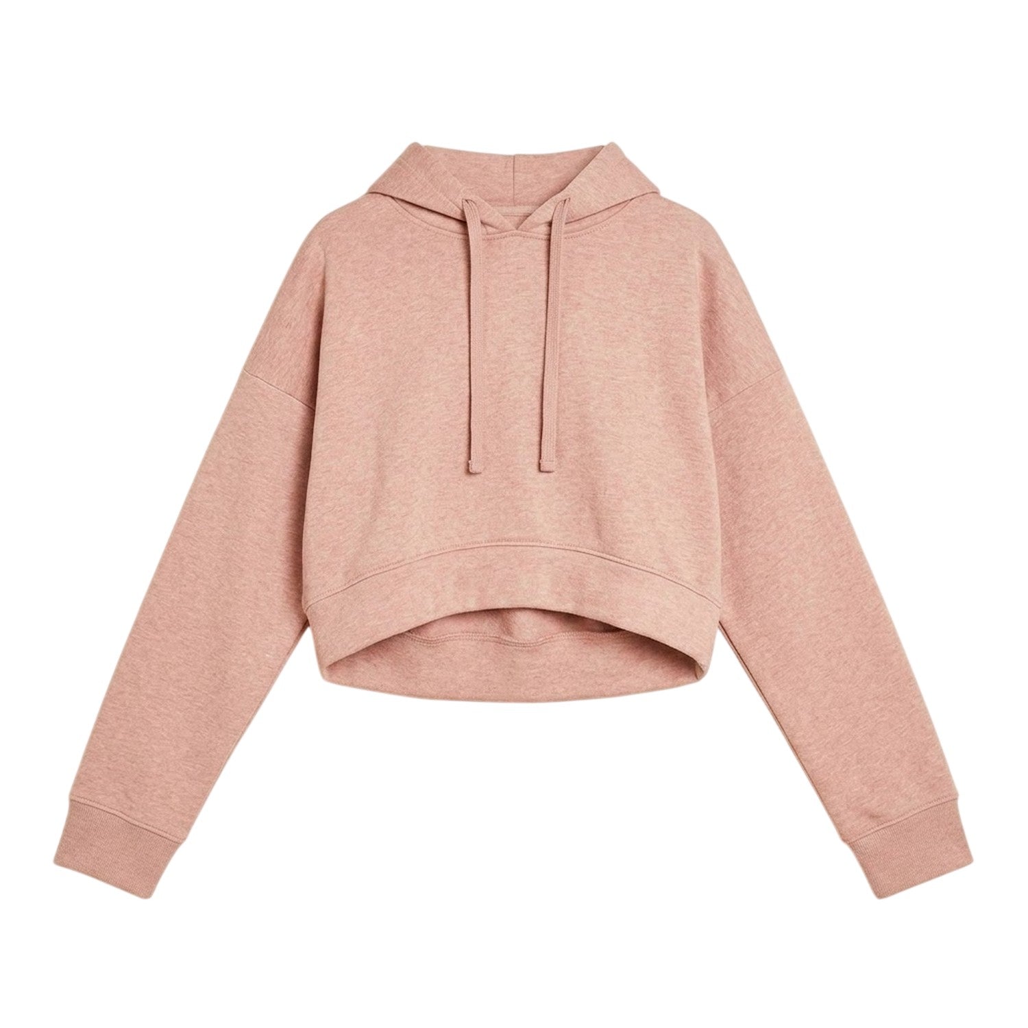 Rose - Front - Missy Empire Womens-Ladies Crop Hoodie