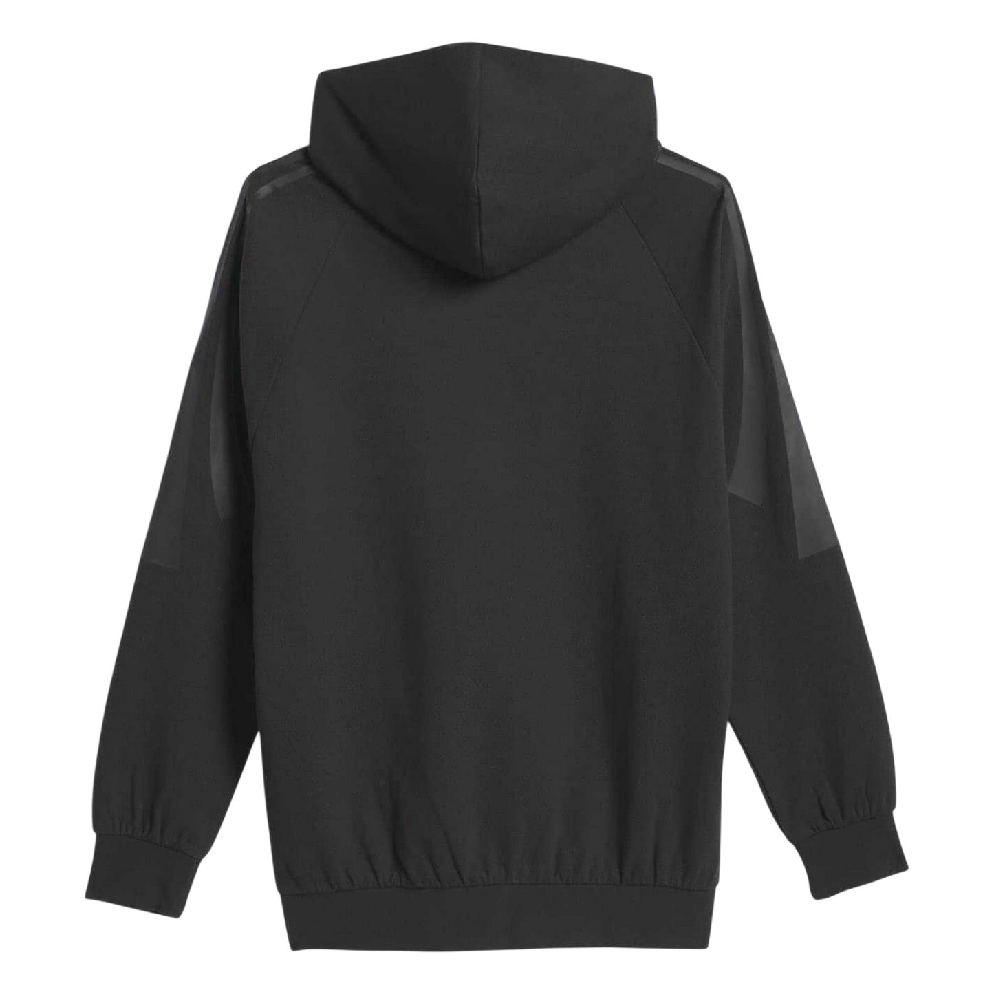 Black - Back - Adidas Mens Raglan Basketball Hoodie