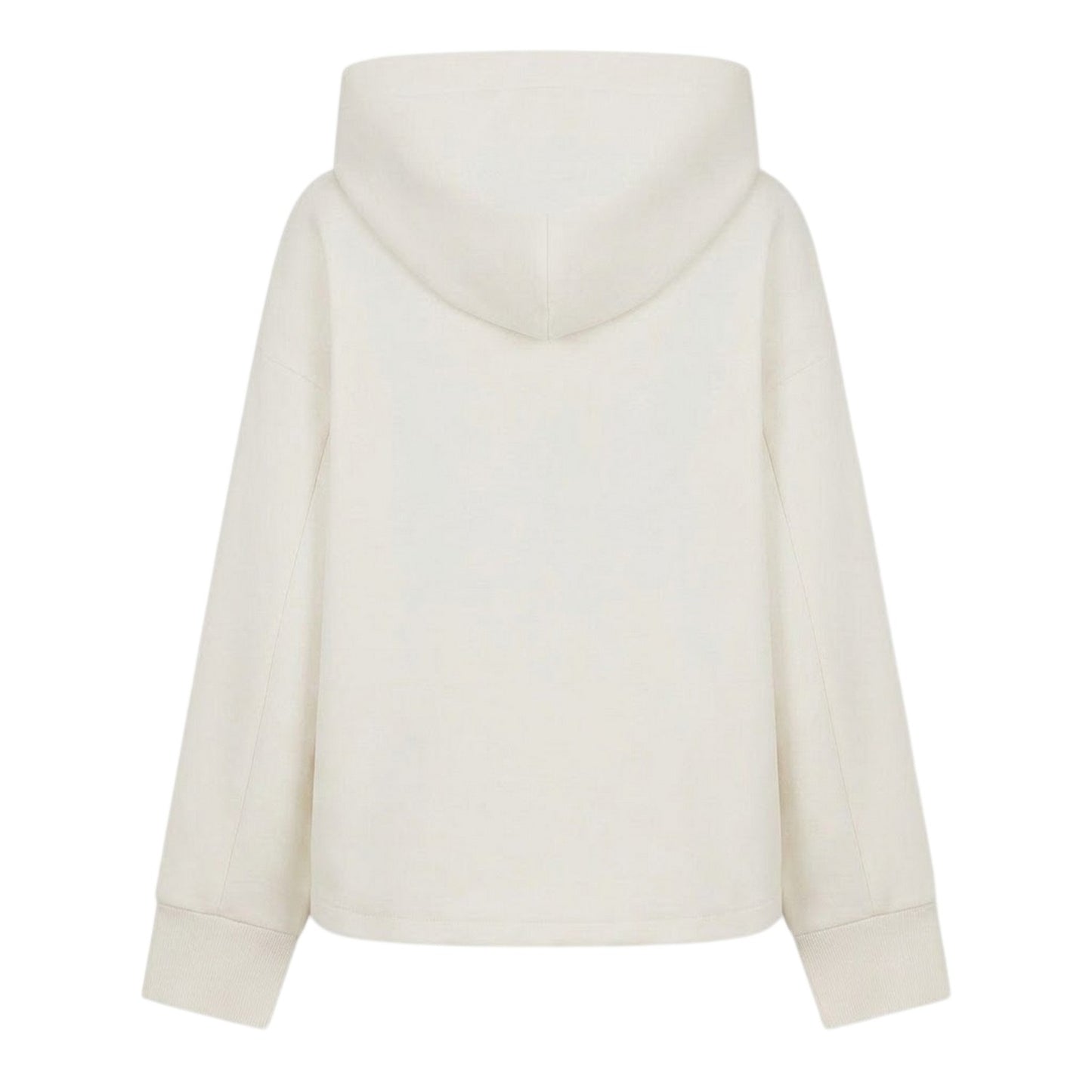 White - Back - Boss Womens-Ladies Elapse Relaxed Fit Hoodie