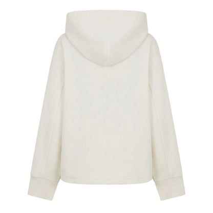 White - Back - Boss Womens-Ladies Elapse Relaxed Fit Hoodie