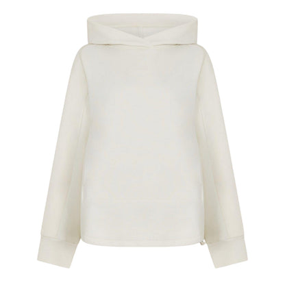 White - Front - Boss Womens-Ladies Elapse Relaxed Fit Hoodie