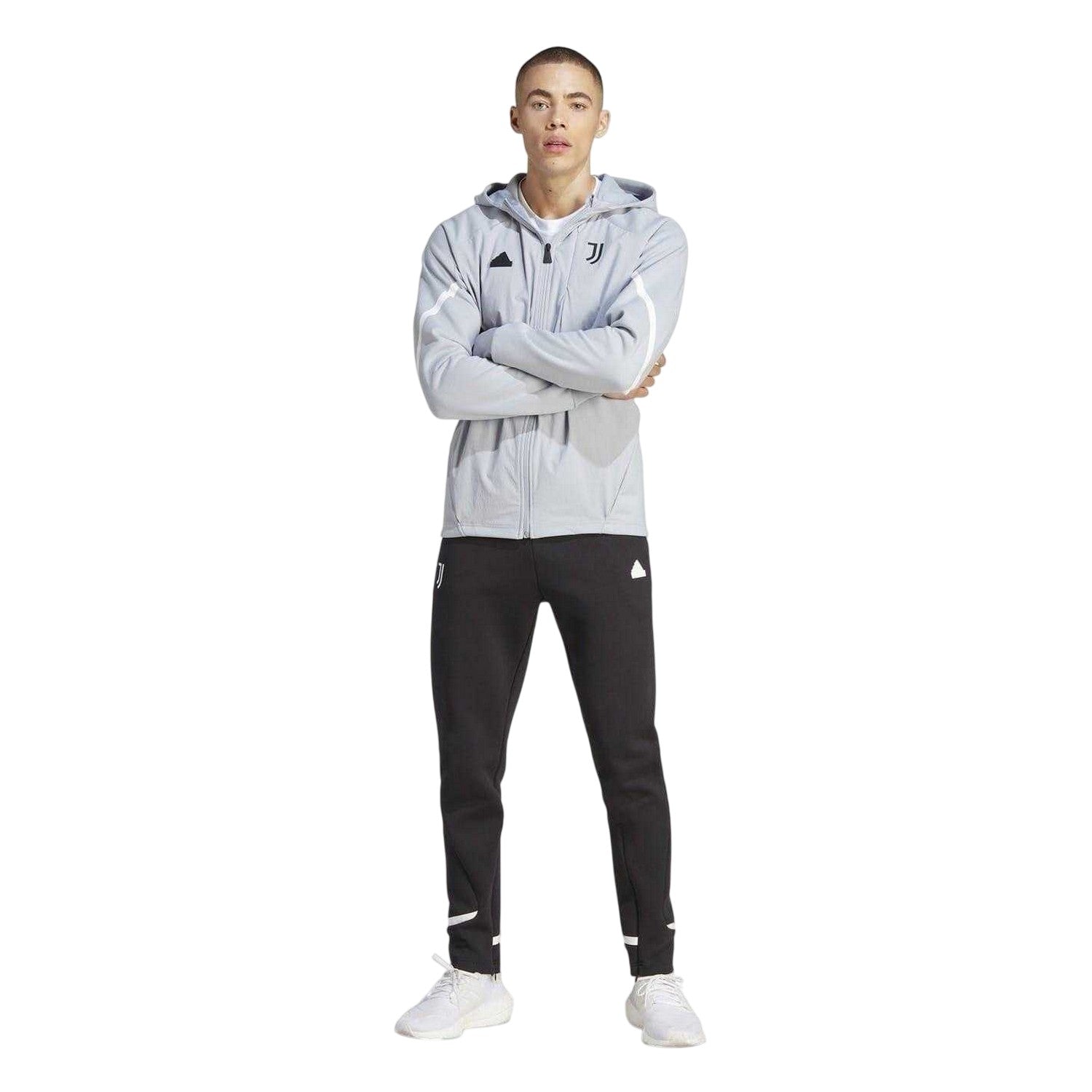 Black - Side - Adidas Mens Gameday 2023 2024 Juventus FC Tracksuit Bottoms