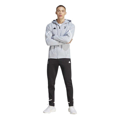 Black - Side - Adidas Mens Gameday 2023 2024 Juventus FC Tracksuit Bottoms