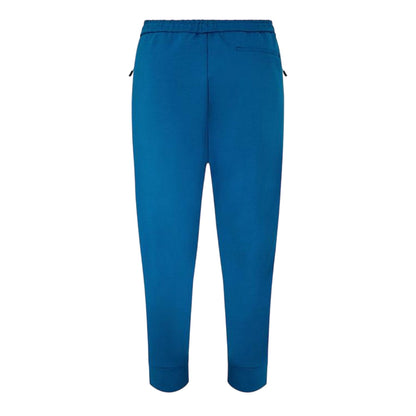 Blue - Back - Boss Mens Hadiko Side Stripe Regular Jogging Bottoms
