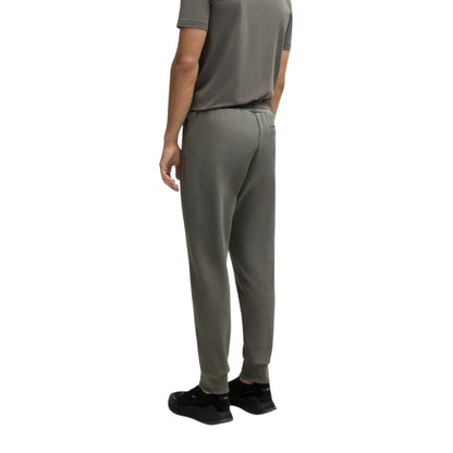 Pastel Grey - Back - Boss Mens Hadiko Side Stripe Regular Jogging Bottoms