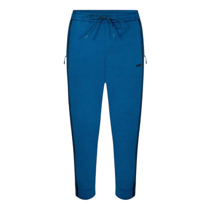 Blue - Front - Boss Mens Hadiko Side Stripe Regular Jogging Bottoms