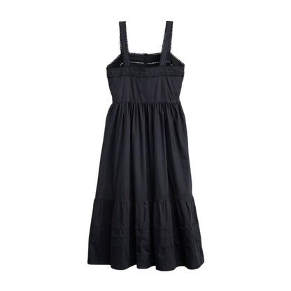 Caviar - Back - Levis Womens-Ladies Square Neck Sleeveless Midi Dress