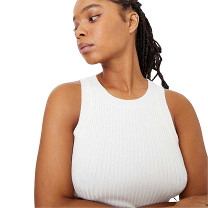 Vintage White - Lifestyle - Jack Wills Womens-Ladies Knitted Racer Maxi Dress