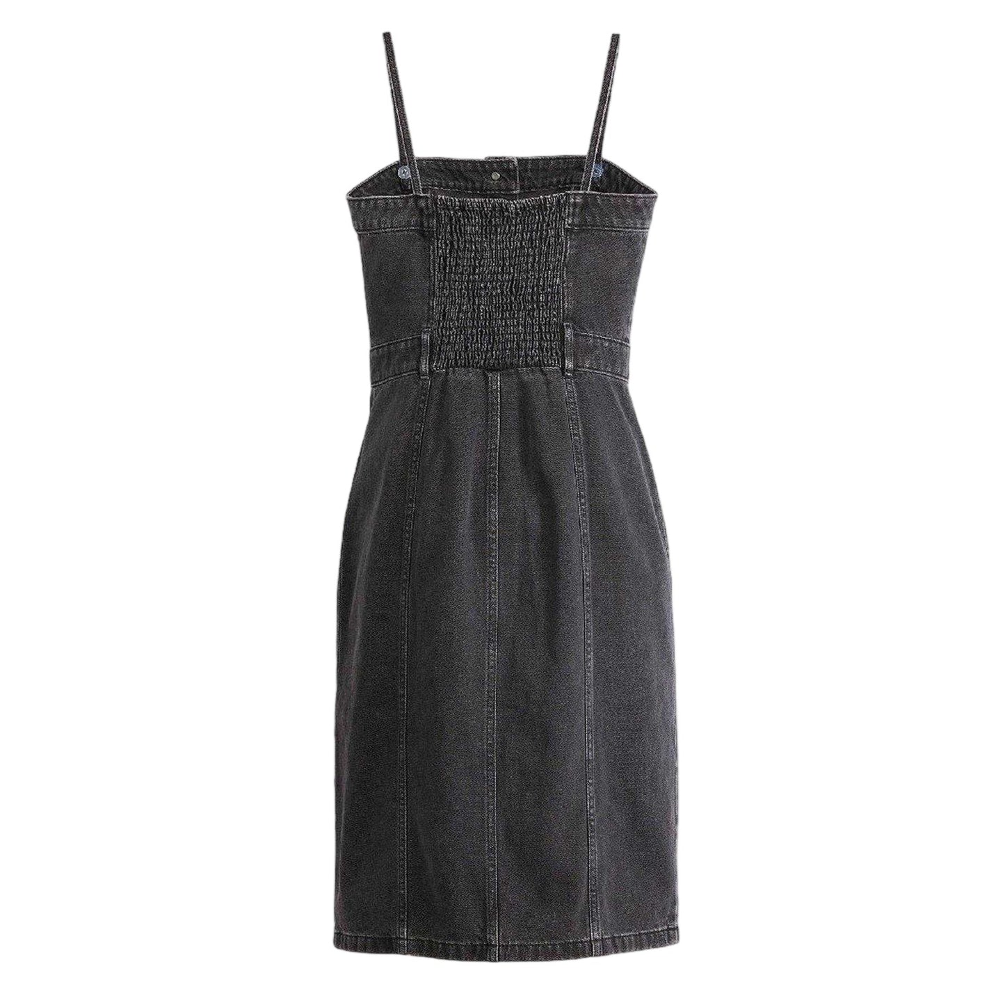 Black - Back - Levis Womens-Ladies Denim Midi Dress