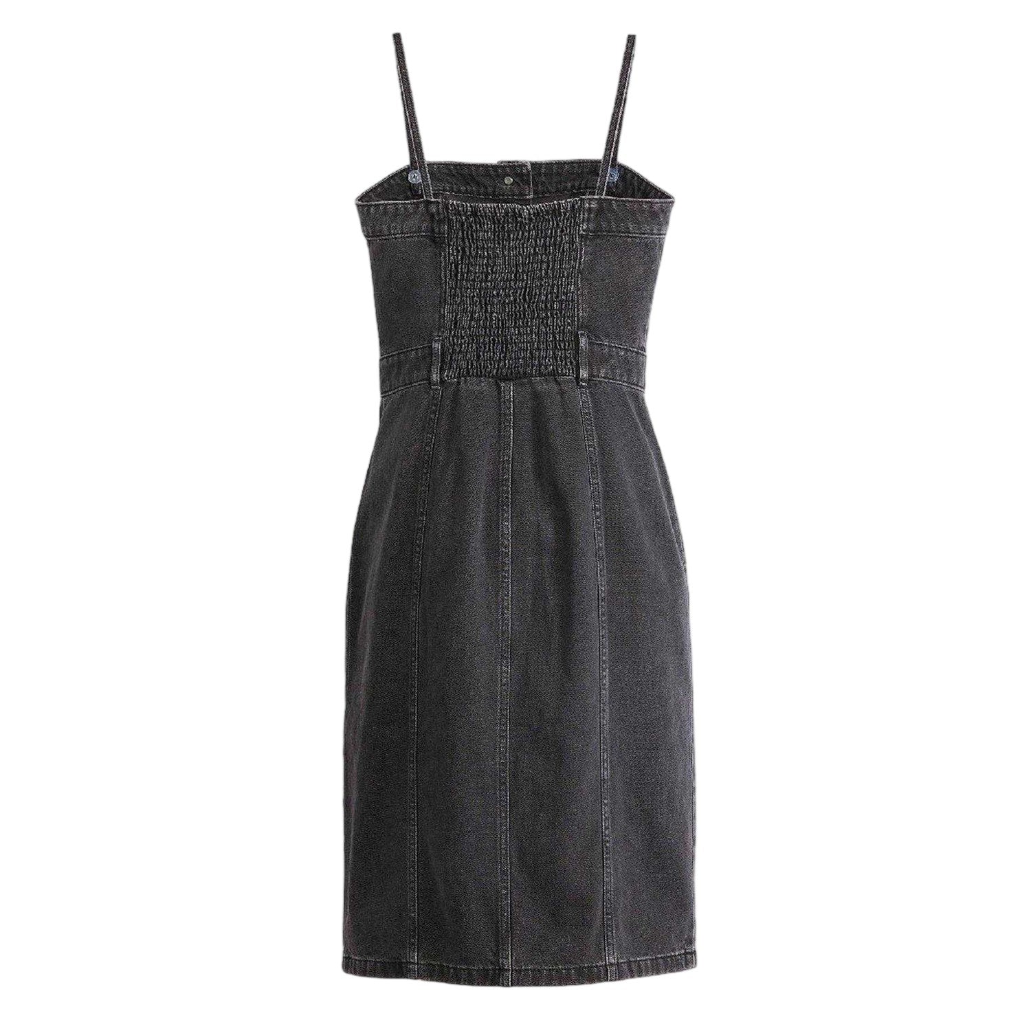 Black - Back - Levis Womens-Ladies Denim Midi Dress