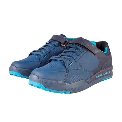 Navy - Front - Endura Mens Mt500 Burner Logo Shoes