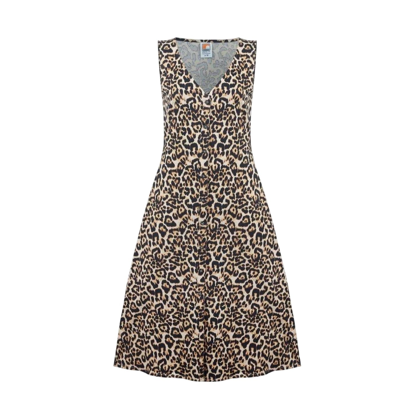 Leopard - Front - SoulCal Womens-Ladies V Neck Sleeveless Midi Dress