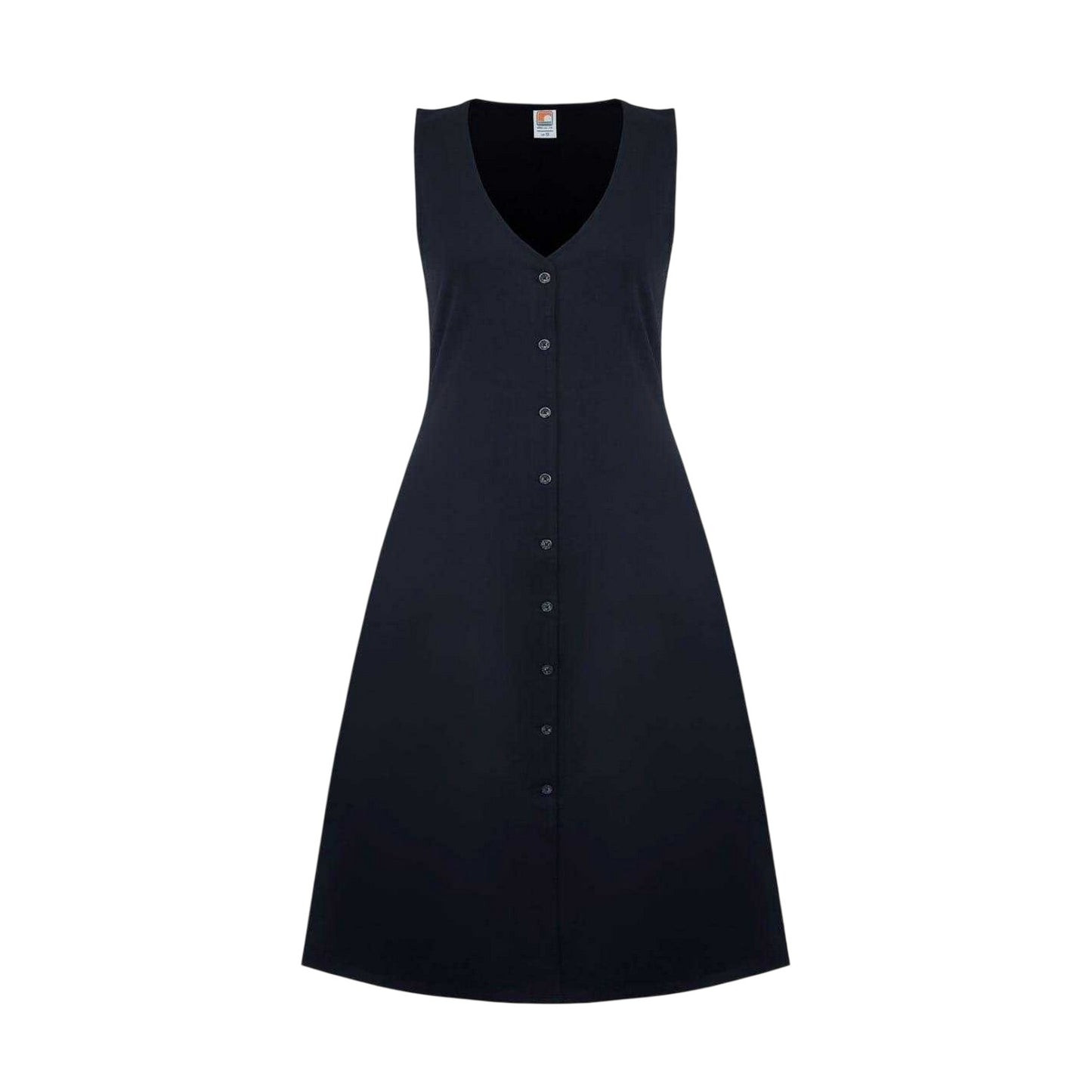 Black - Front - SoulCal Womens-Ladies V Neck Sleeveless Midi Dress