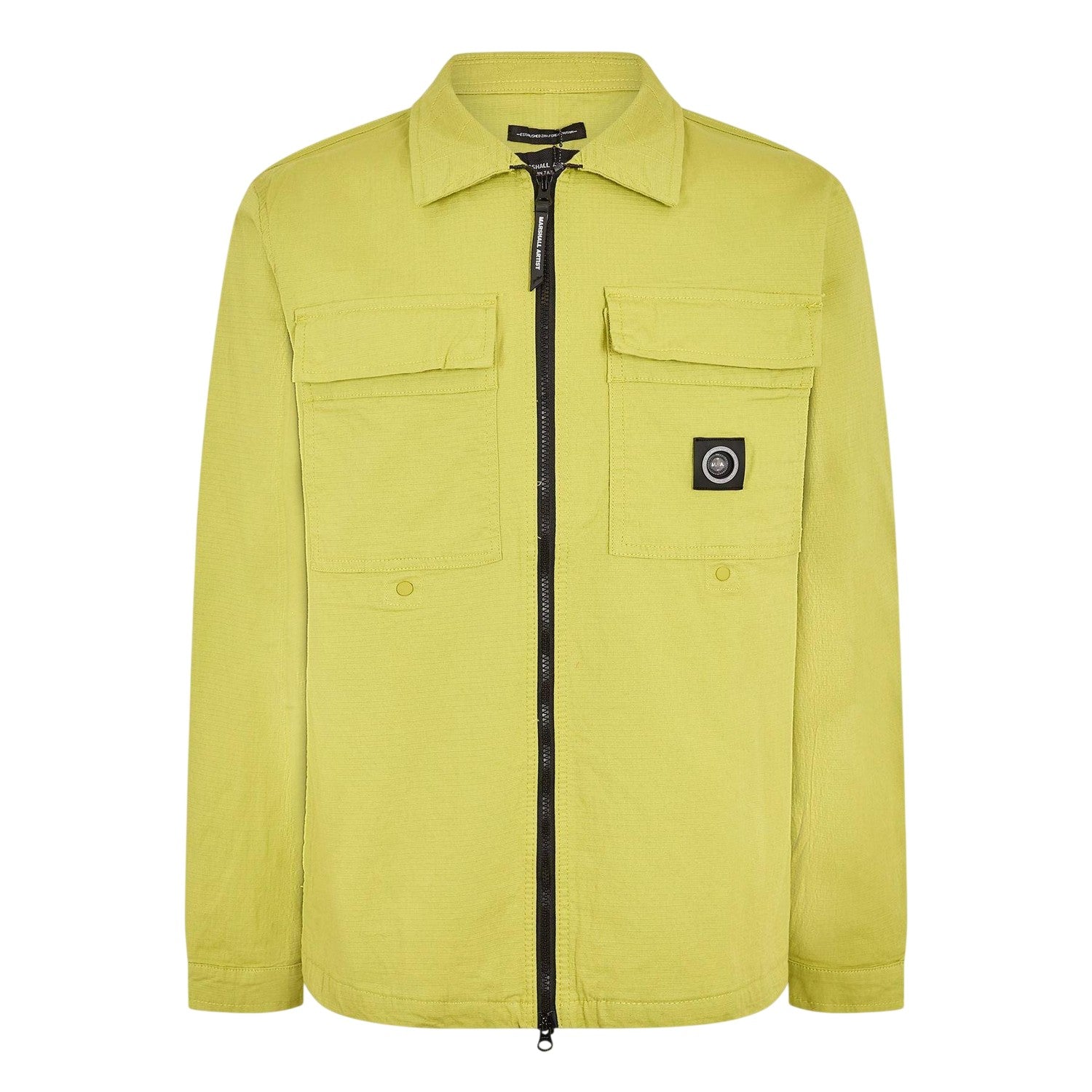 Lime - Front - Marshall Artist Mens Full Zip Overshirt