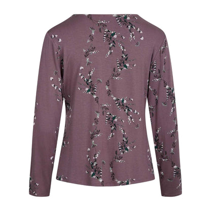 Purple - Back - CCDK Copenhagen Womens-Ladies Jordan Flowers T-Shirt