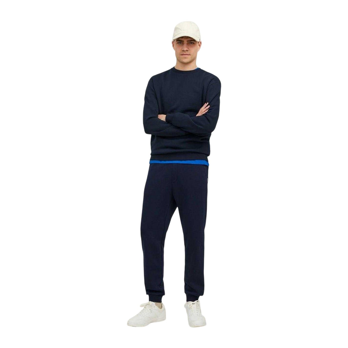 Navy Blazer - Side - Jack And Jones Mens Bradley Jogging Bottoms
