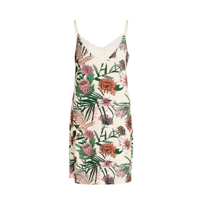 Snow White - Back - CCDK Copenhagen Womens-Ladies Melissa Protea Lace Detail Slip Dress